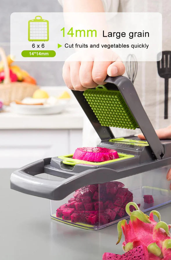 14-In-1 Vegetable Fruit Chopper Cutter Food Onion Veggie Dicer Slicer Kitchen